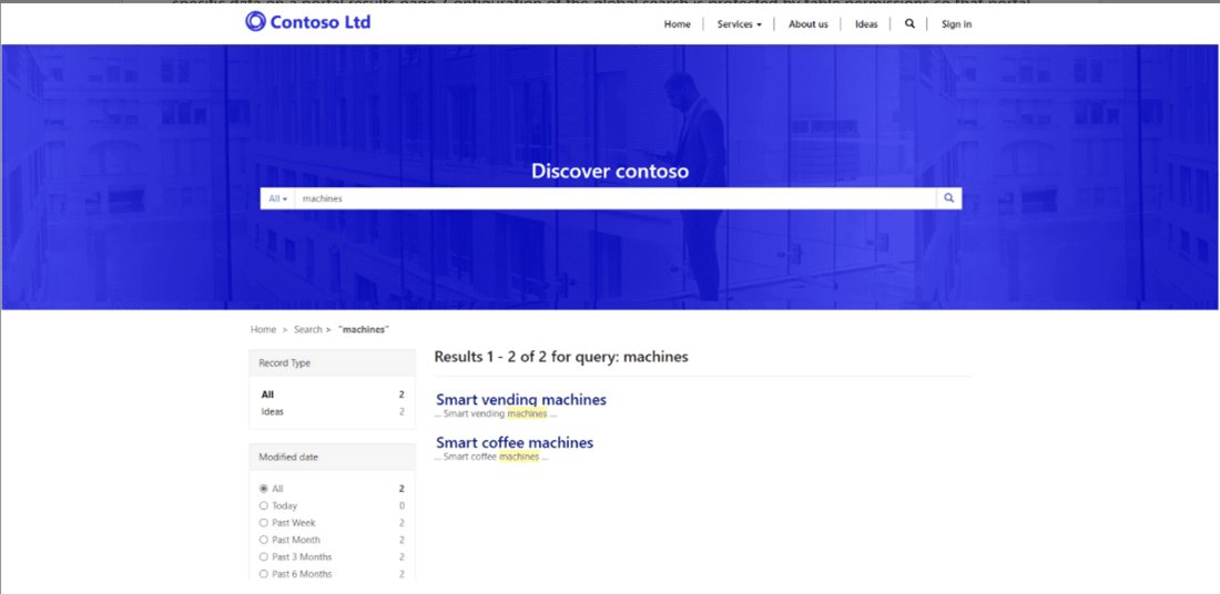 Global Search Feature