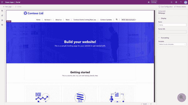 Intro photo of Power Apps Portal Template Dashboard