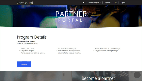 Partner Portal Dashboard on Power Apps