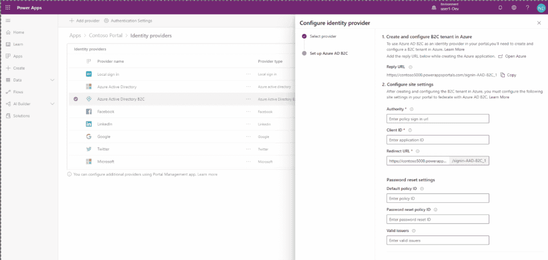 Security Feature on Power Apps Portal