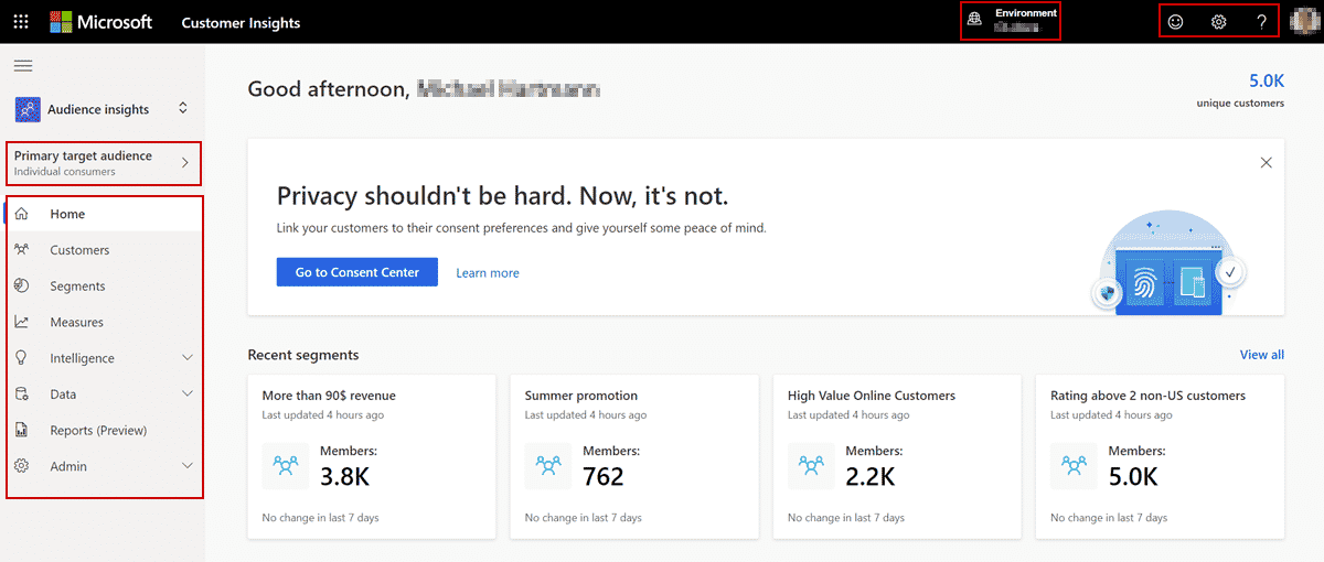 customer insights home-page