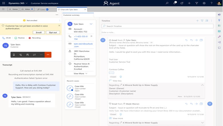 Omnichannel Nuance Gatekeeper integration for Dynamics 365 Customer Service