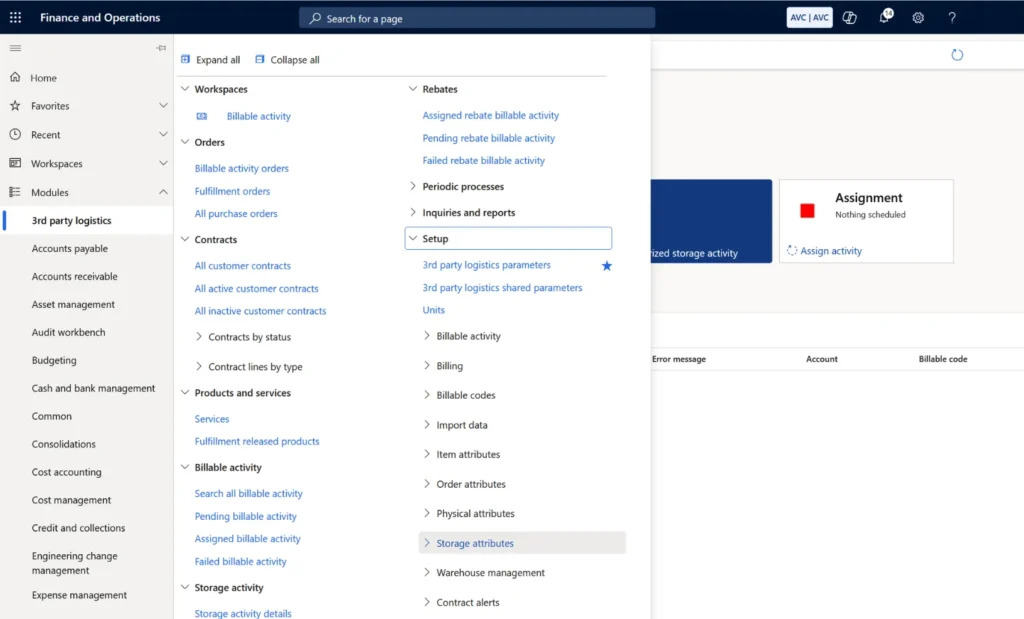 Avantiico 3PL Dashboard