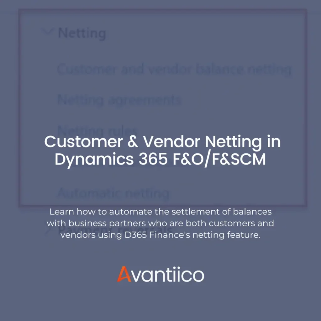 customer-and-vendor-netting-d365