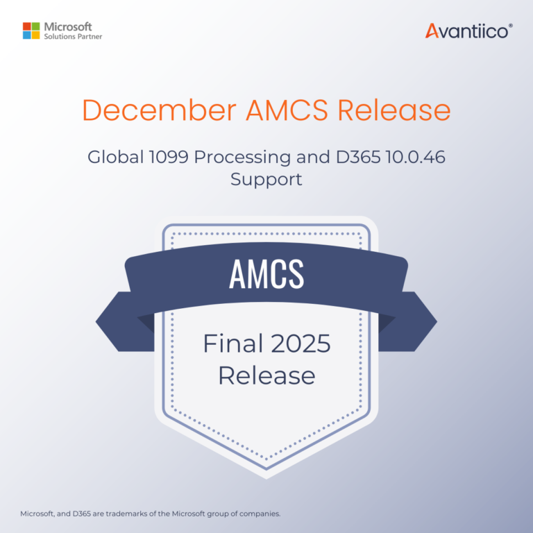 December AMCS Release Adds Global 1099 Processing and Enhanced Tax Visibility 
