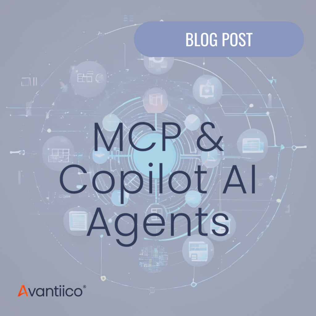 A cover photo for a blog about how to use model context protocol (MCP) for D365 Finance.