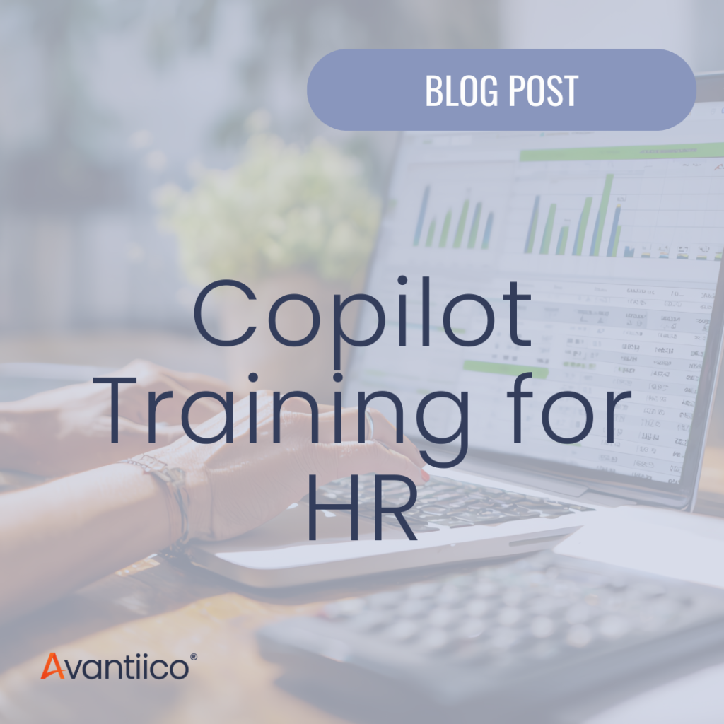 A cover image of an HR professional using her computer, which has Copilot, a fitting example of why Microsoft 365 Copilot training for HR is so essential for Human Resources departments.