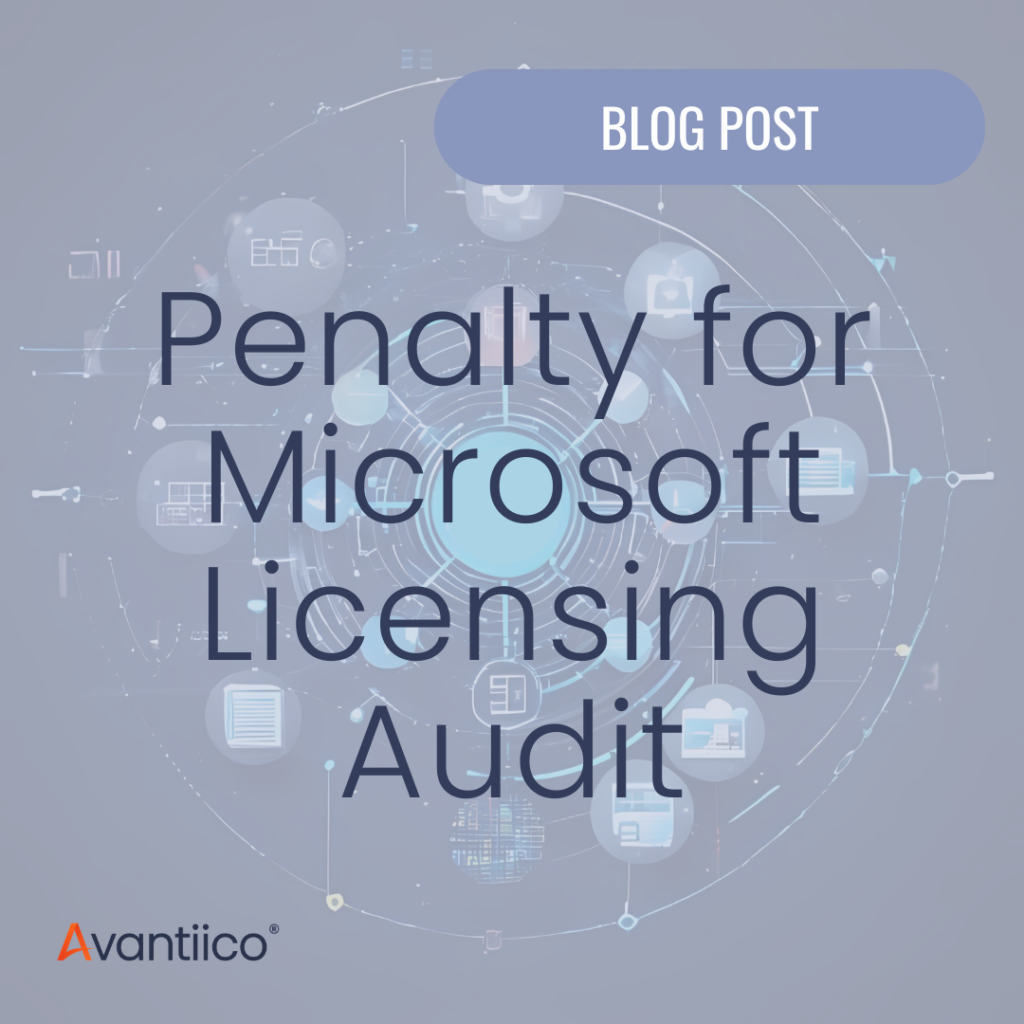 A cover image for an article that answers the question, What Is the Penalty for a Microsoft Licensing Audit in Dynamics 365 F&SCM.