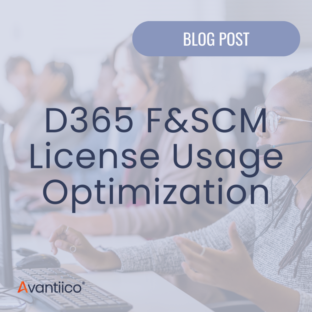 A cover image for an article that serves as a comprehensive D365 F&SCM License Usage Optimization Guide for enterprise businesses.