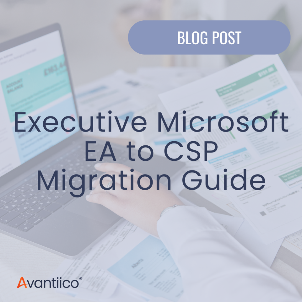 A cover image for an article that provides an executive-level Microsoft EA to CSP migration guide.