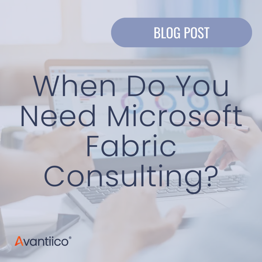 A featured image for an article about Microsoft Fabric consulting services.