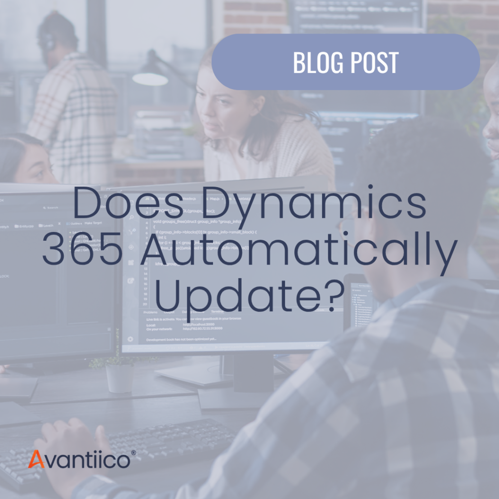 A cover / featured image for an article that answers the question: Does Dynamics 365 F&SCM automatically update?