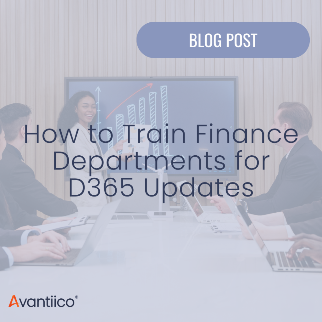 A cover image for an article about how to train finance departments for Dynamics 365 updates.