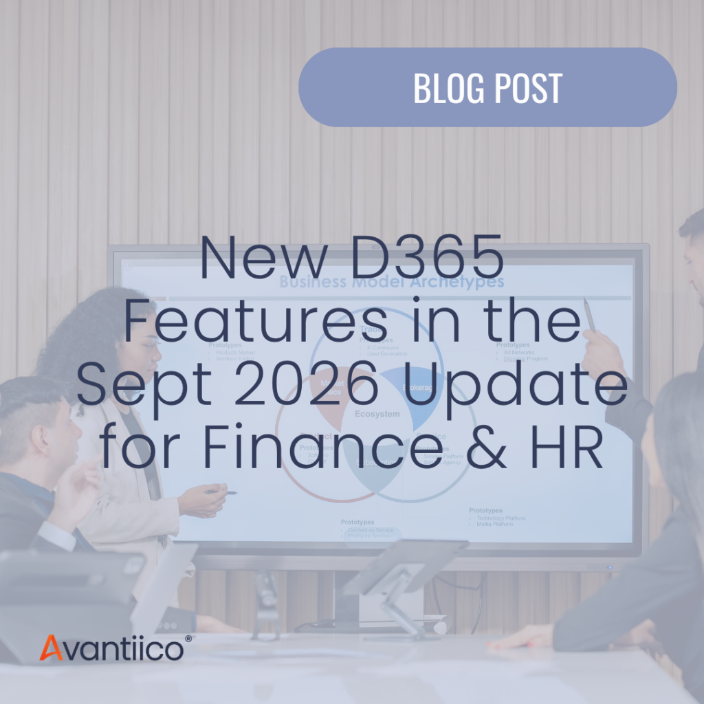 A featured image for an article about the top Dynamics 365 F&SCM new feature in the September 2026 D365 Update for Finance & HR teams (AKA 10.0.49)