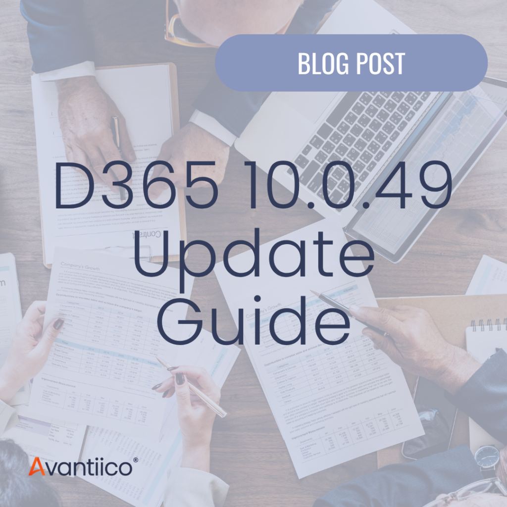 A featured image for an article that provides a Dynamics 365 10.0.49 update guide for business leaders.