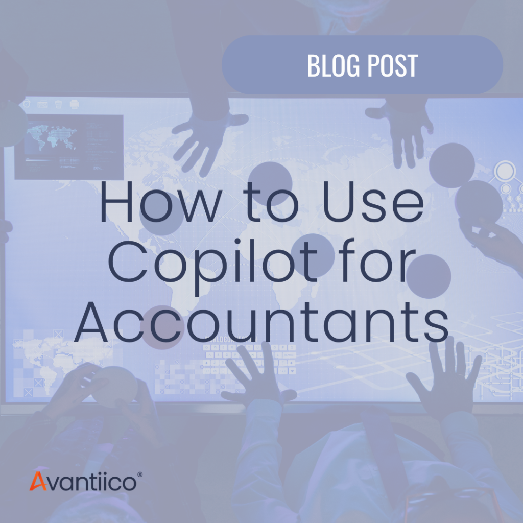A featured image for an article about how to use Copilot for accountants.