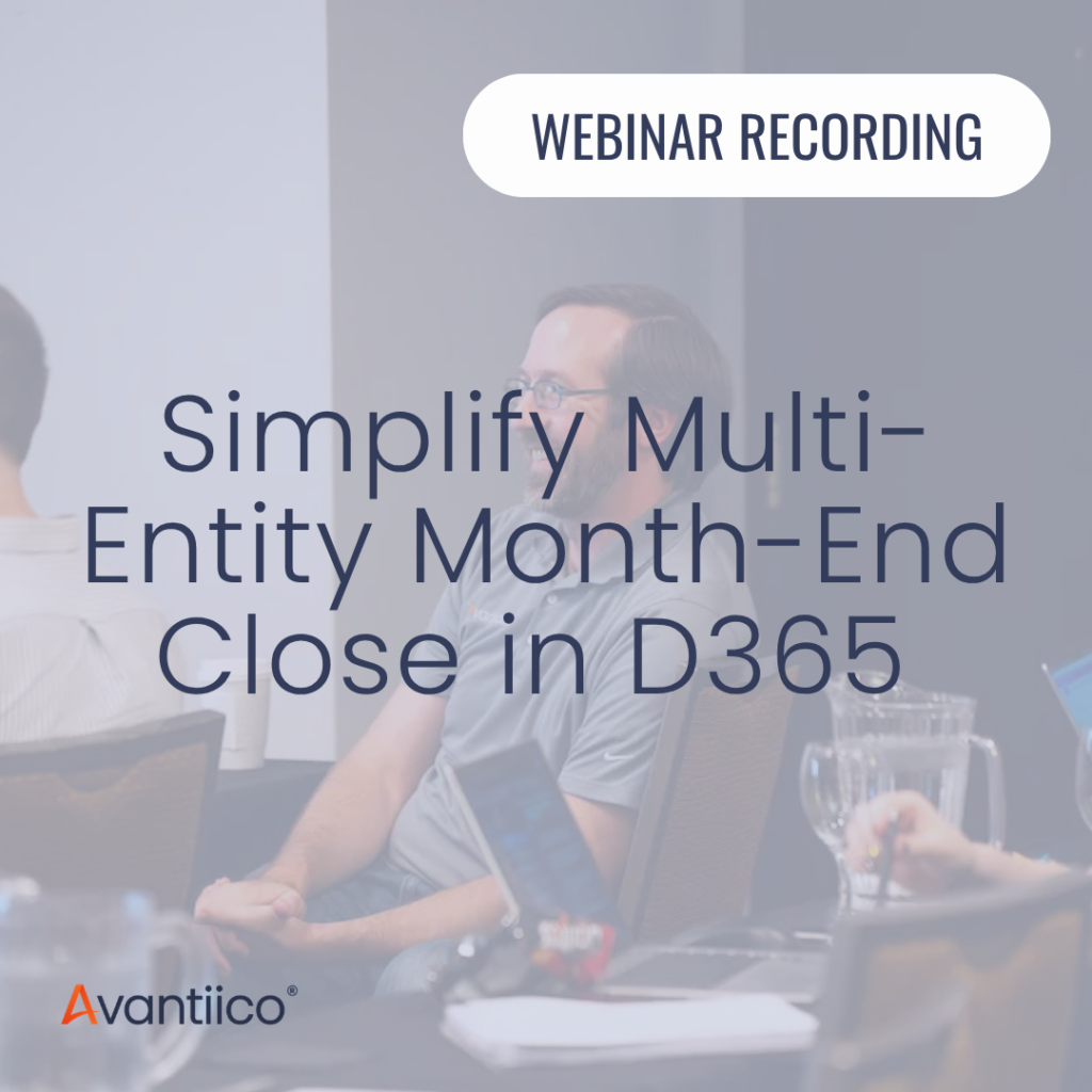 A cover image for the gated on-demand AMCS webinar about how to simplify multi-entity month-end close.