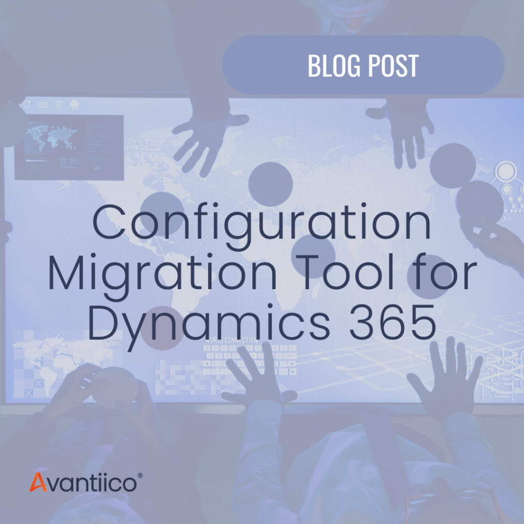 A cover image for an article about a Configuration Migration Tool for Dynamics 365.